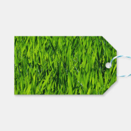 Kulblad av gräs presentetikett