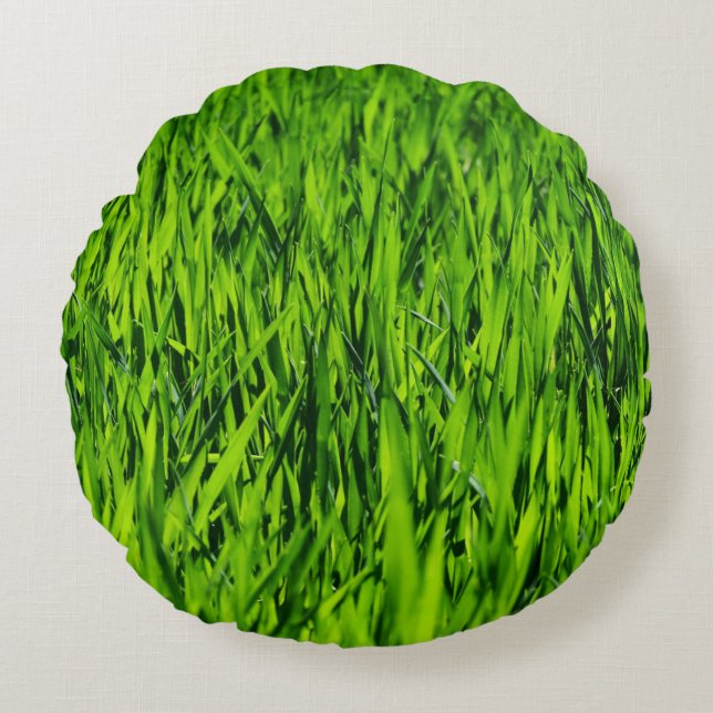 Kulblad av gräs rund kudde (Framsidan)