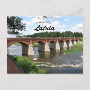 Kuldiga tegelbro Lettland Vykort