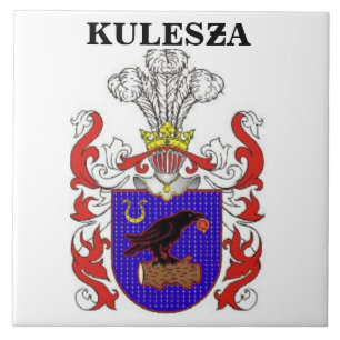 KULESZA-FAMILJVAPENSKÖLD KAKELPLATTA