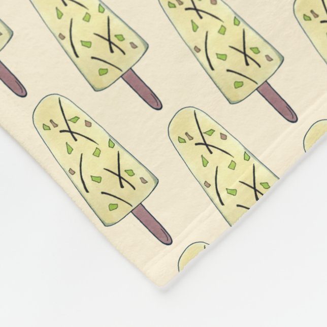 Kulfi Qulfi Indian Food Ice Cream Frozen Dessert Fleecefilt (Hörn)