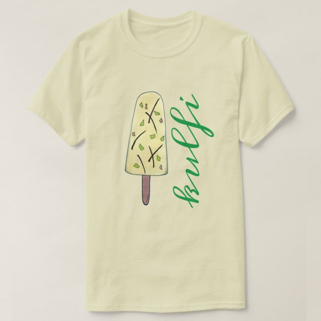 Kulfi Qulfi Indian Food Ice Cream Frozen Dessert T Shirt (Design framsida)