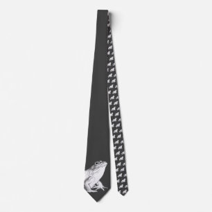 Kulgrog Tie Wildlife Art Tie Frog Neckties-gåvor Slips