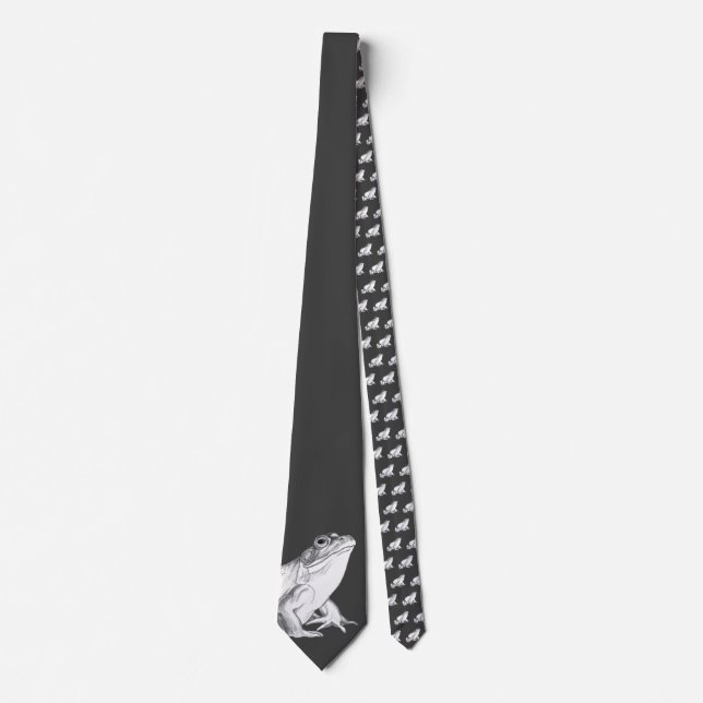 Kulgrog Tie Wildlife Art Tie Frog Neckties-gåvor Slips (Framsida)