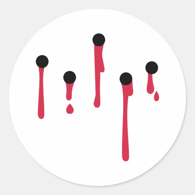 Kulhål Runt Klistermärke (Framsida)