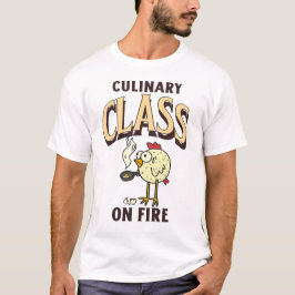 Kulinarisk klass på brandchefslärare t shirt