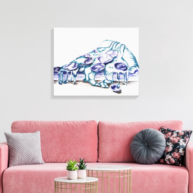 Kulinarisk längtan  canvastryck (Insitu (Vardagsrum))