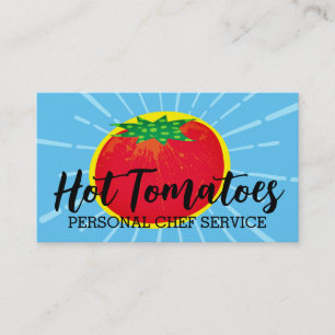 kulinarisk visitkort för tomatmönster