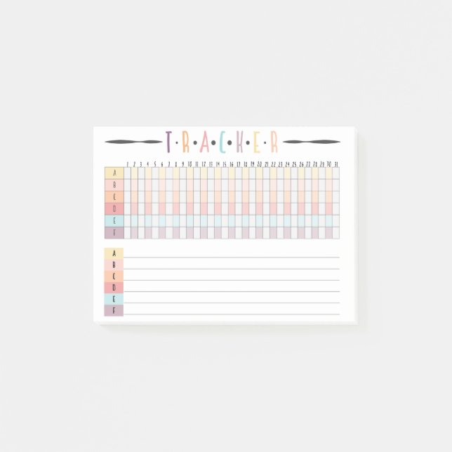 Kuljournalbogserare Post-it Block (Framsida)