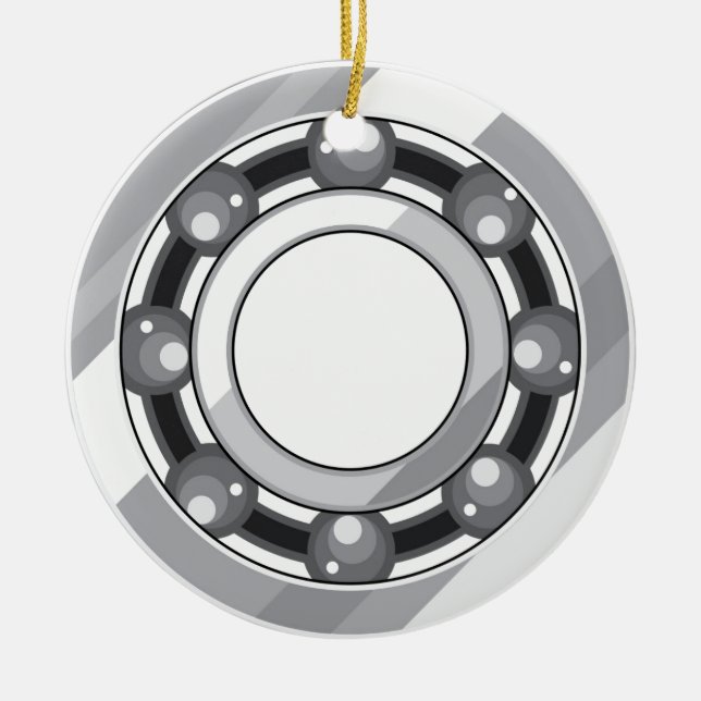 Kullager Julgransprydnad Keramik (Framsidan)