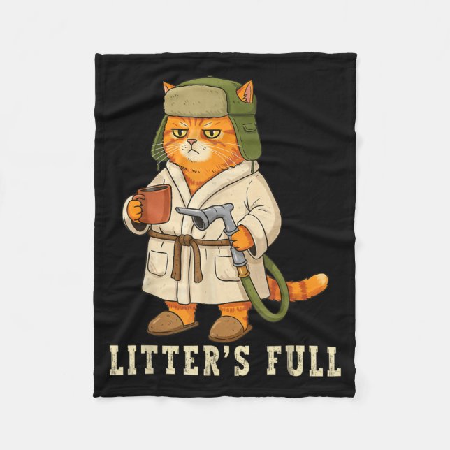 Kullar Full Rolig Katt Jul Gpy För Katt Fleecefilt (Framsidan)