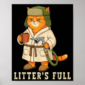 Kullar Full Rolig Katt Jul Gpy För Katt Poster