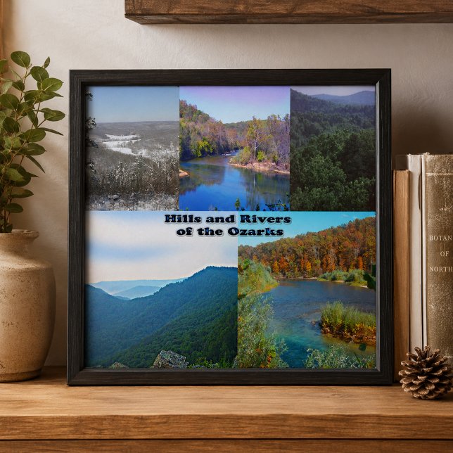 Kullar och floder i Ozarks Kakelplatta (Hills and Rivers of the Ozarks Tile)