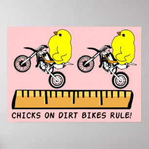 Kullar på Dirt Bikes Regerar Motocross Affisch Pri