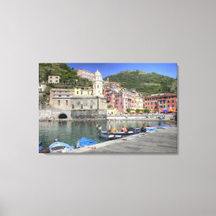 Kulleby i Vernazza, Cinque Terre, Ligurien Canvastryck