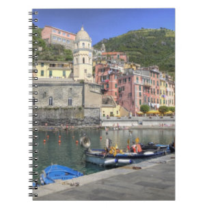 Kullebyggd Vernazza, Cinque Terre, Ligurien Anteckningsbok