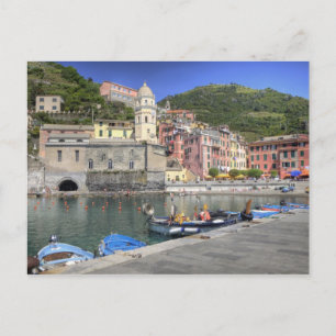 Kullebyggd Vernazza, Cinque Terre, Ligurien Vykort