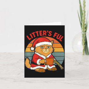 Kullens Fulla Katt Jul Kostym Trött Kullens Kort