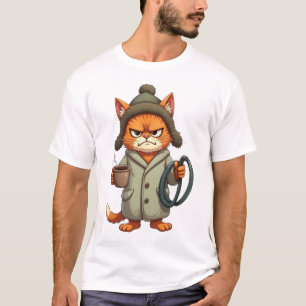 Kullens Fulla Kattparodi Roligt Katt Humor Prese T Shirt
