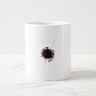Kullhål från skott jumbo mugg
