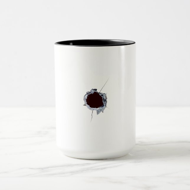 Kullhål från skott mugg (Center)