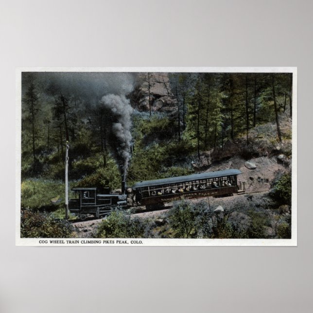 Kullhjul Tåg klättrar uppåt Poster (Framsidan)