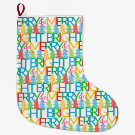 Kullig julklapp i Träd Stor Julstrumpa