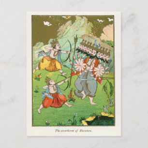 Kullkastandet av Ravana Vykort