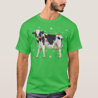Kullljus Träd Cow Julafton Snö Älskare 151 T Shirt