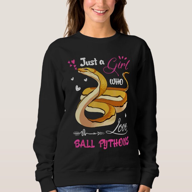 Kullpython Kvinnor Bara En Tjej Som Älskar Kullpyt T Shirt (Framsida)