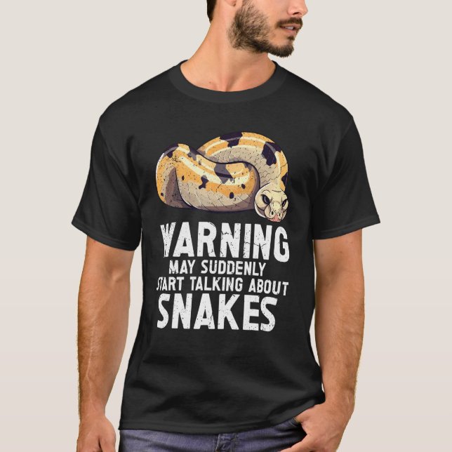 Kullpythonorm Reptil  Nudel Reptil Snek 1 T Shirt (Framsida)
