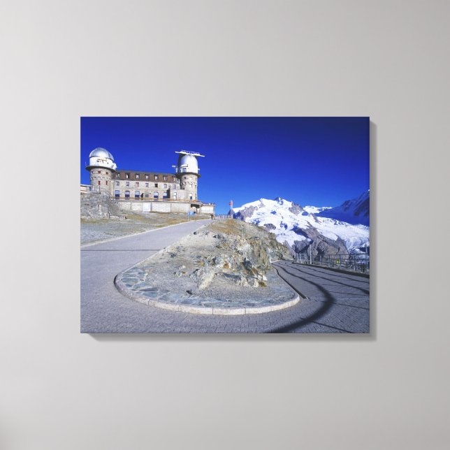Kulm hotell och stig, Gornergrat, Zermatt, Canvastryck (Framsida)