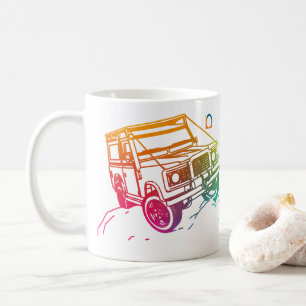 Kulör 1 Jeep 3D Kaffemugg