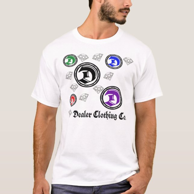 Kulör återförsäljare t-shirt (Framsida)