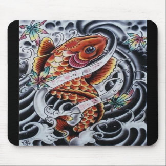 Kulör Koi tatuering Mousepad Musmatta