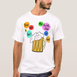Kulör öl bubblar födelsedagtshirten tröja