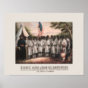 Kulör Regiment som rekryterar affischen - Poster