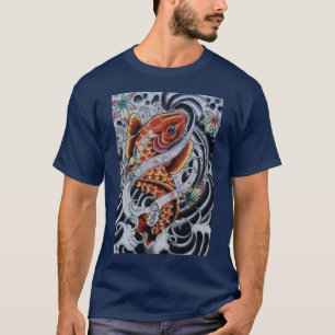 Kulör utslagsplats för KOI-tatueringlook T-shirt