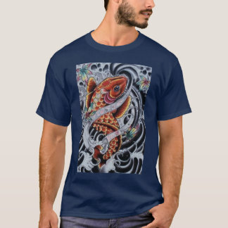 Kulör utslagsplats för KOI-tatueringlook T-shirt