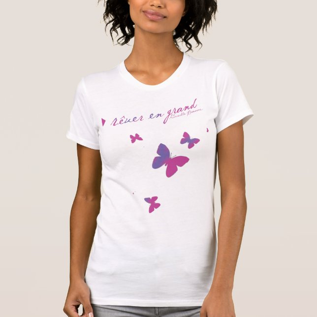 kulöra fjärilar tee (Framsida)