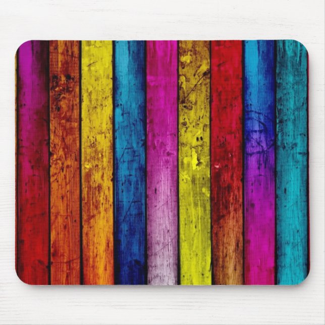 Kulöra Wood Mousepad Musmatta (Framsidan)