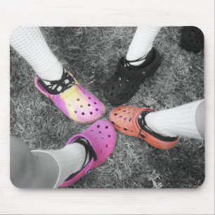 Kulört Crocs & mjukt skor Mousepad Musmatta