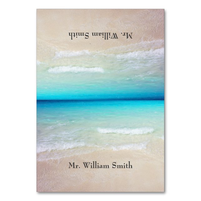 Kulspetskort med Namn Bordsnummer (Framsidan)