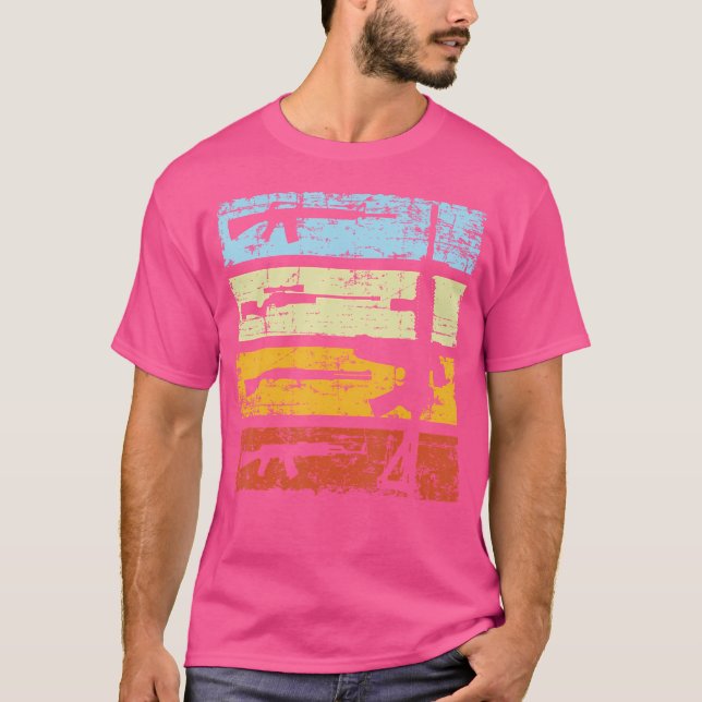 Kulsprutepistolskytt Skjuter T Shirt (Framsida)