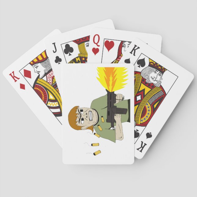 kulspruteskytt casinokort (Baksidan)