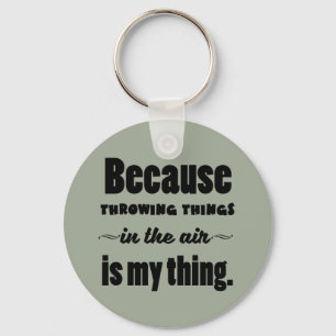 Kulstötningdiskusjavelinen bultar kast Keychain Nyckelring