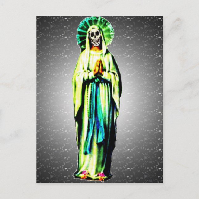 Kult av Santa Muerte Helg Vykort (Framsida)