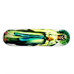 Kult av Santa Muerte Old School Skateboard Bräda 21,6 Cm
