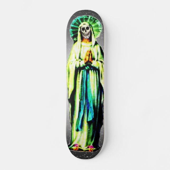 Kult av Santa Muerte Skateboard Bräda 20,5 Cm (Framsida)