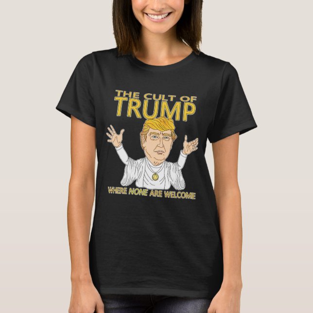 Kult av svart trumfkvinnor tee (Framsida)
